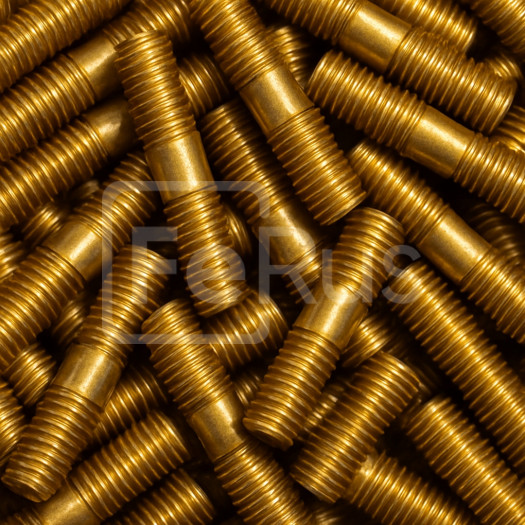 Шпилька латунная М6 шаг резьбы 1 мм ЛС59-1 ГОСТ 1759.0-87