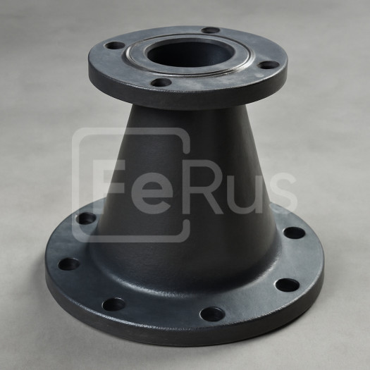 Переход чугунный фланцевый ХФ 700х400 мм ГОСТ 5525-88