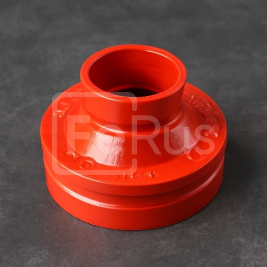 Переход концентрический под муфту грувлок ковкий чугун ДУ 100x32 (ДН 114x42) 4x11/4